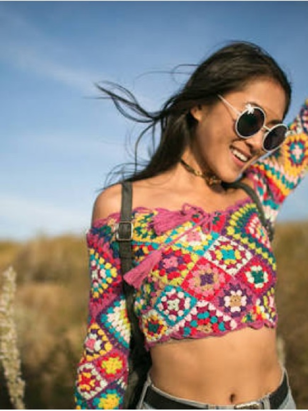 Spell Carnaby Crochet Top M/L